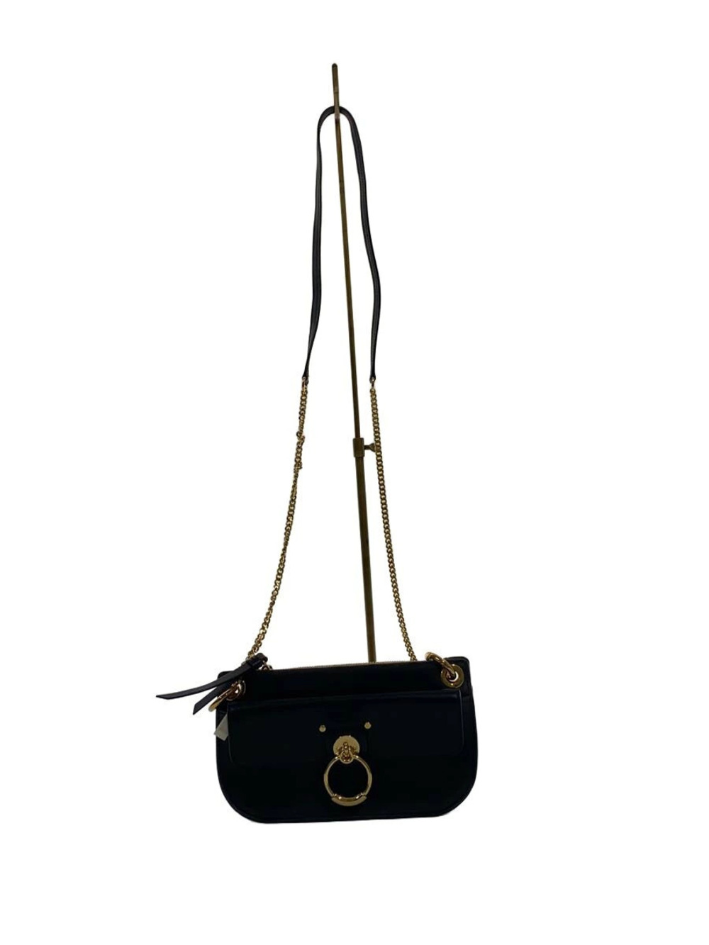 Chloe Shoulder Bag Leather Black TESS